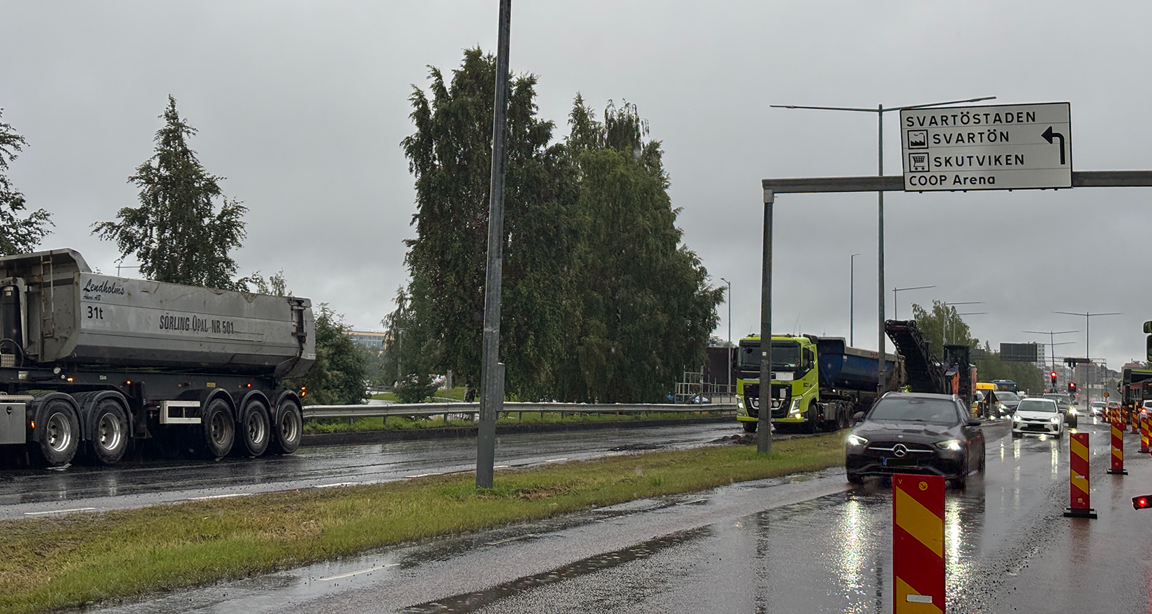 Risk för omfattande köbildning längs Bodenvägen pga arbete