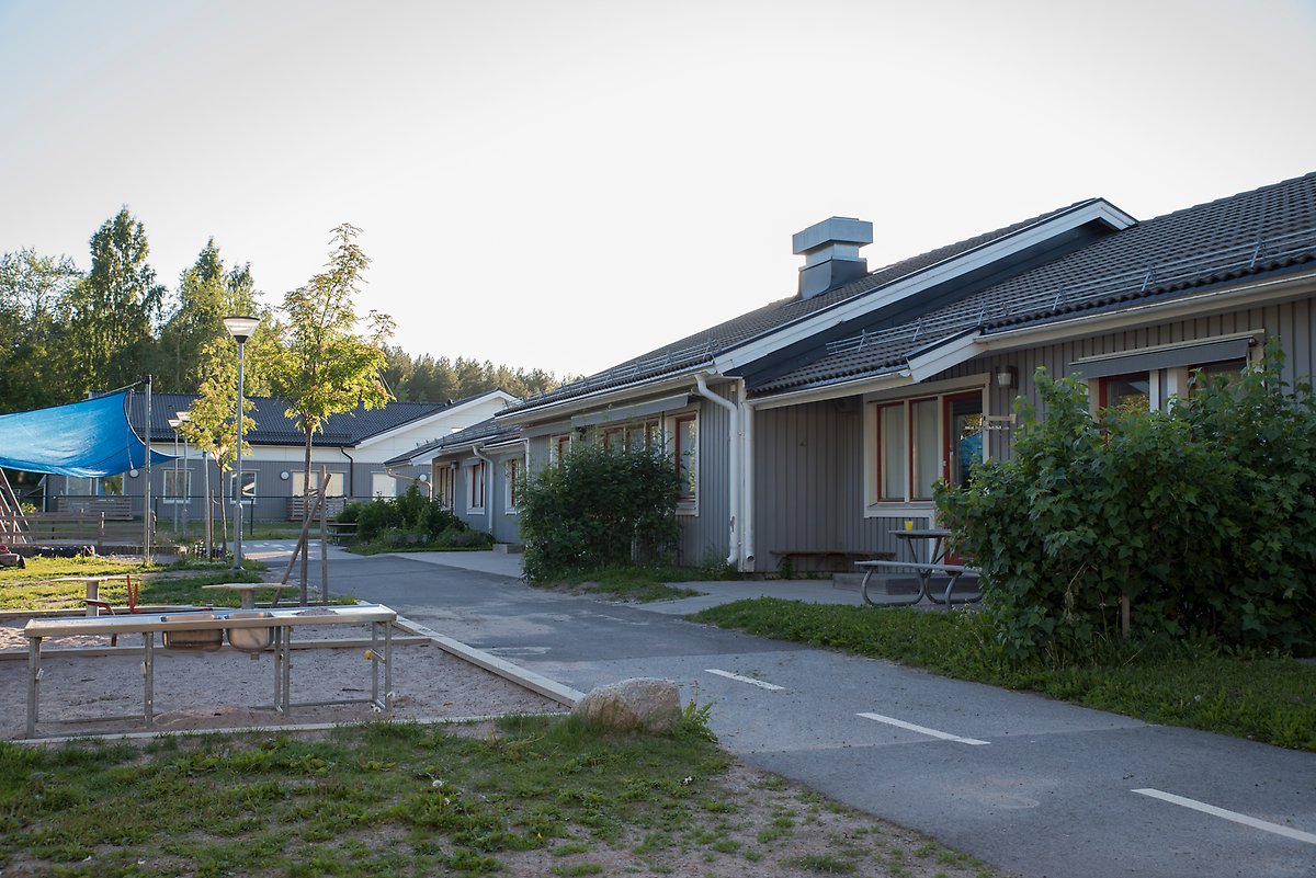 Utomhusmiljö förskolan Villa Kreativa, en del av förskolans gård